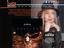Tablet Screenshot of genia-music.com